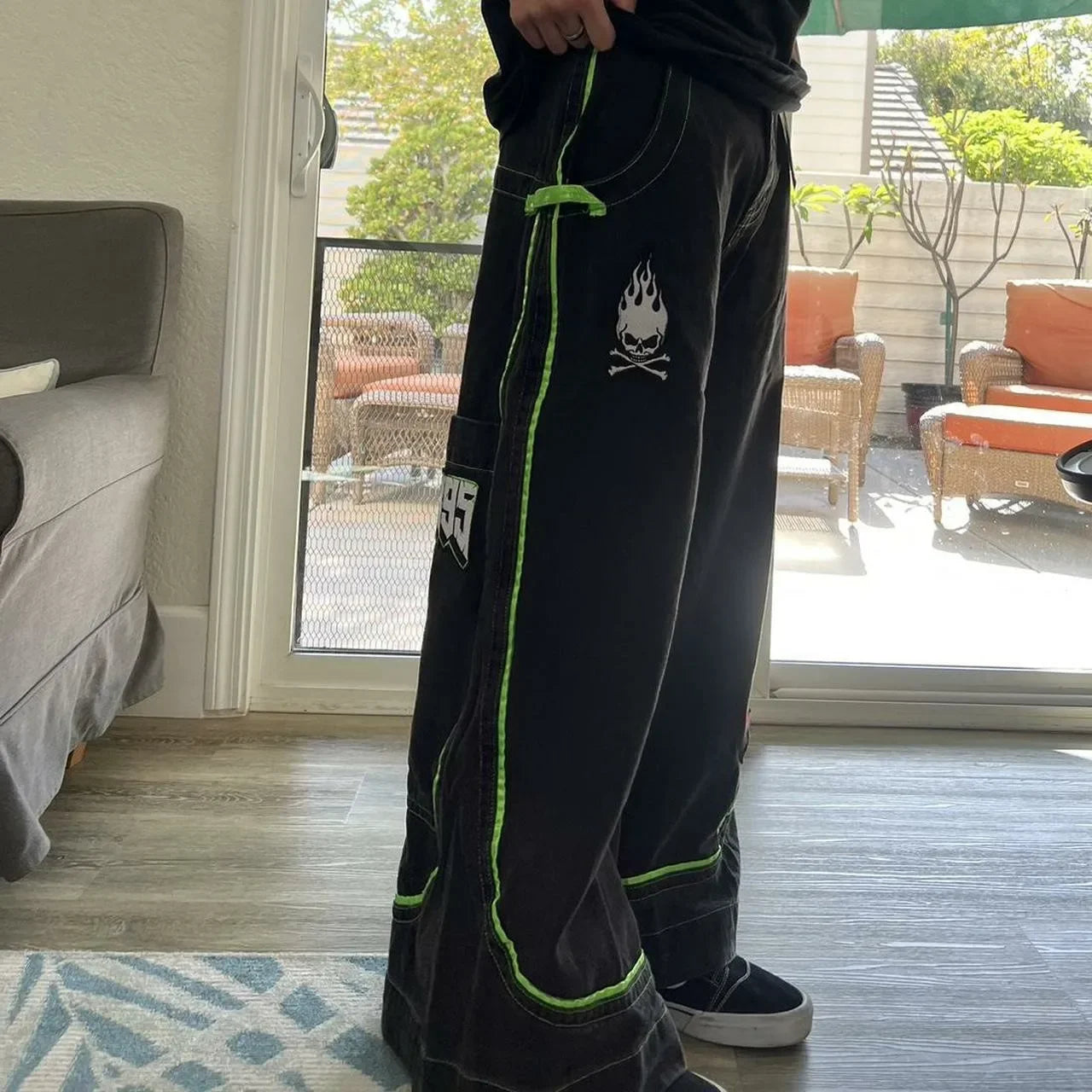 Wide-Leg loose Alien Denim Jeans