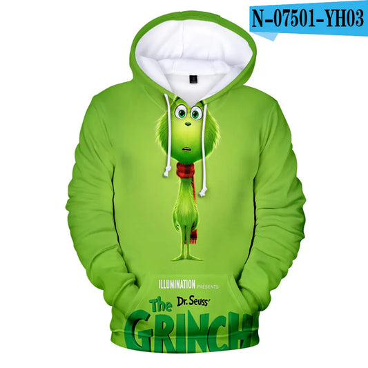 Grinch Hoodie for Men and Women, Fleece Lined