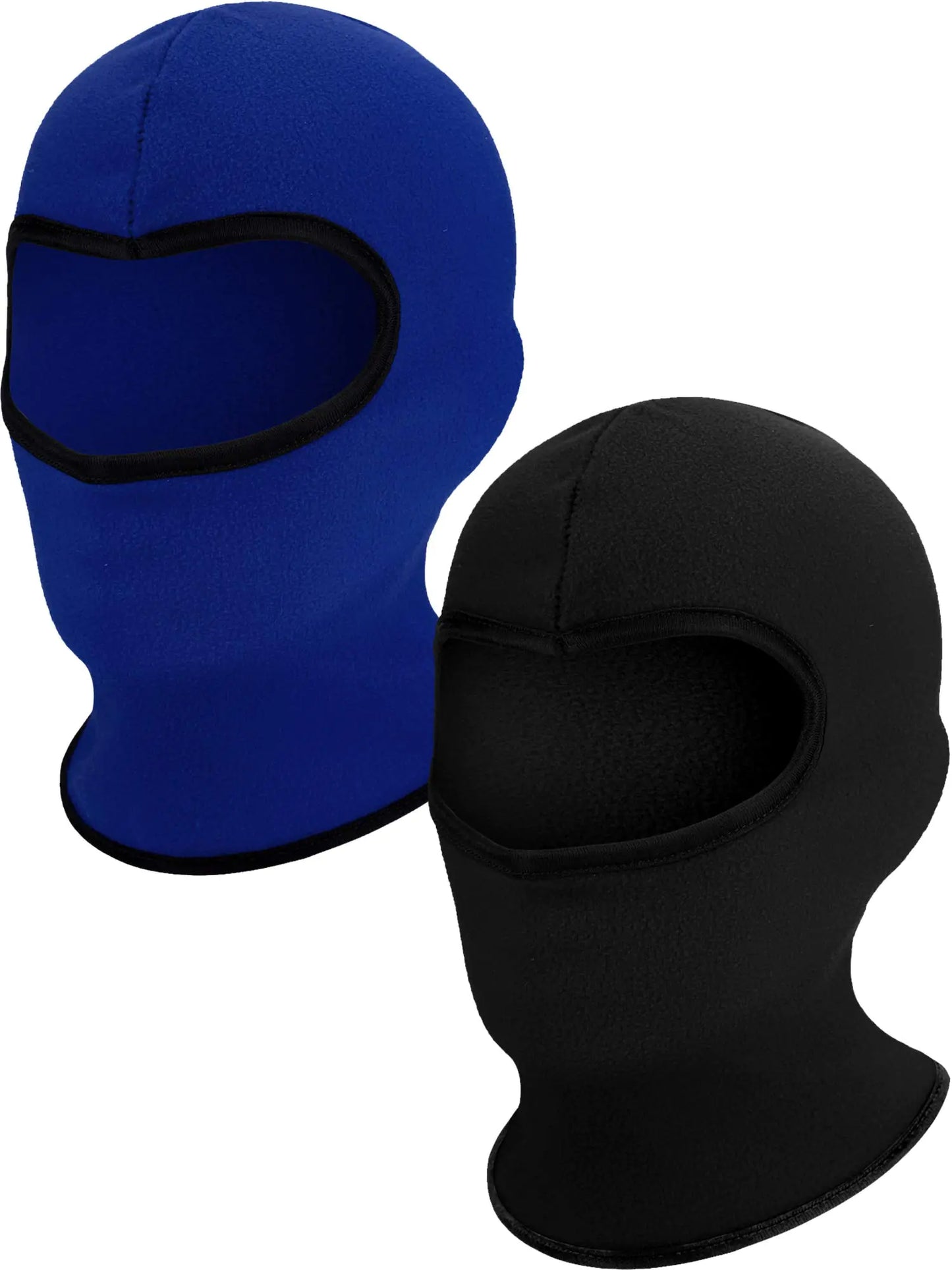 2 Piece Windproof Ski Mask (Black & Royal Blue)