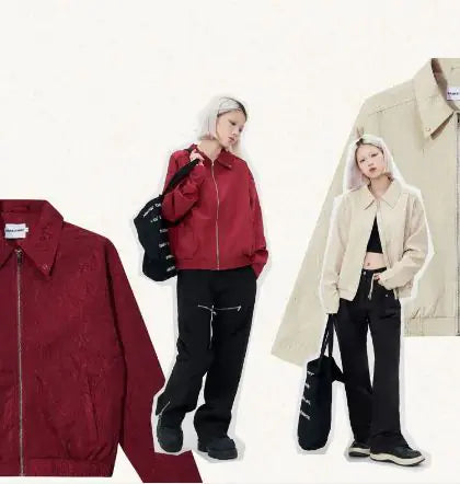 Women's Vintage Loose Zipper Jacket