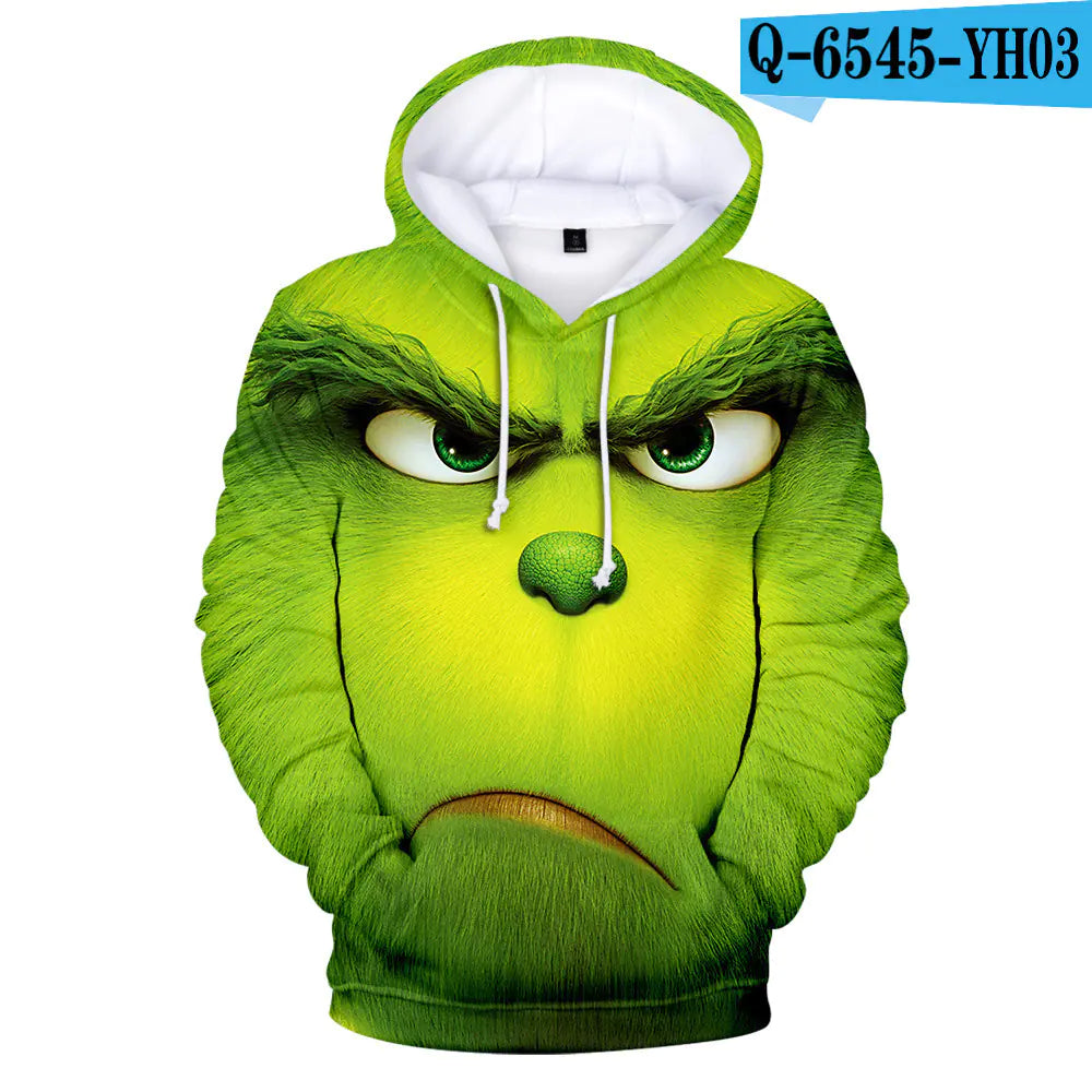 Grinch Hoodie for Men and Women, Fleece Lined