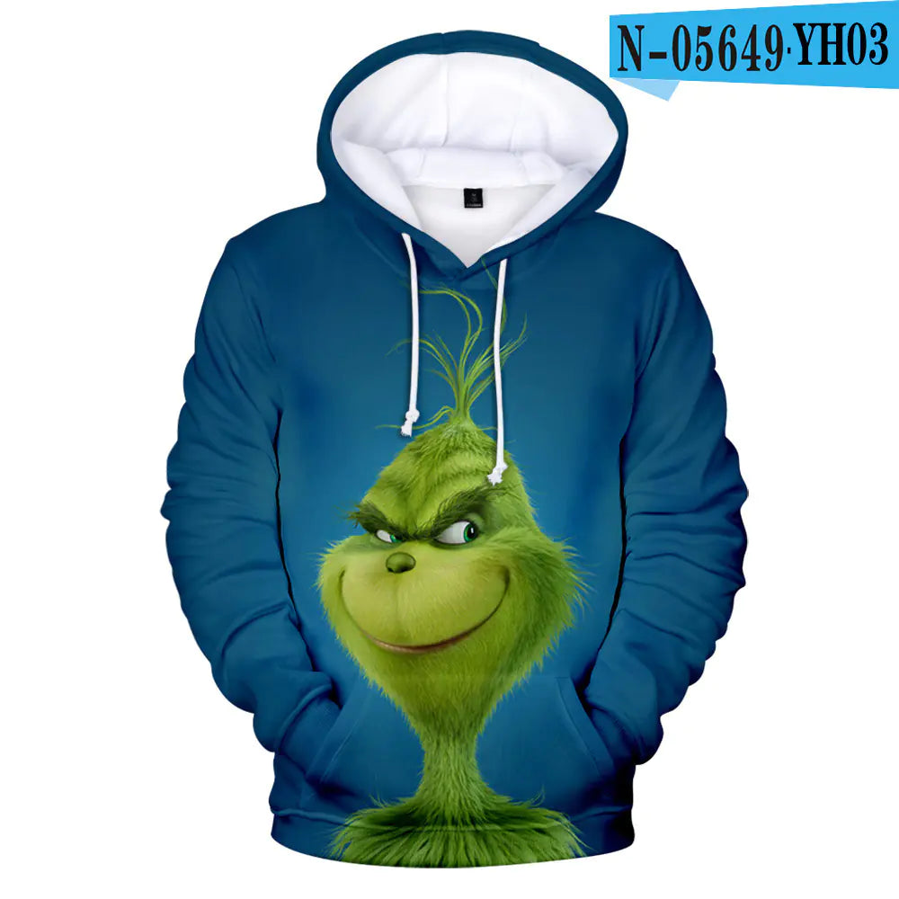 Grinch Hoodie for Men and Women, Fleece Lined