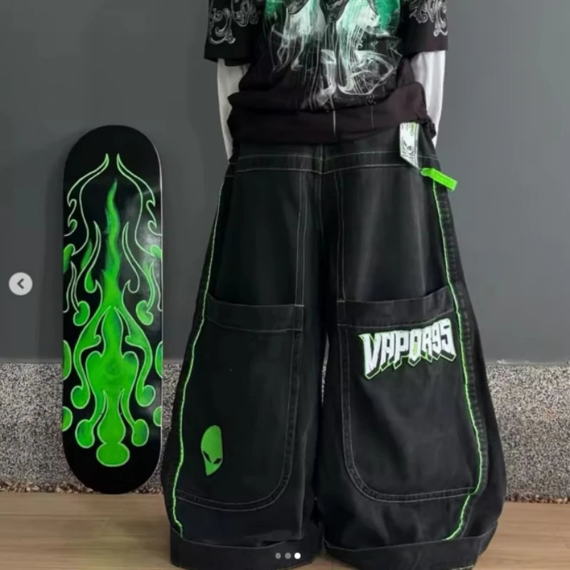 Wide-Leg loose Alien Denim Jeans