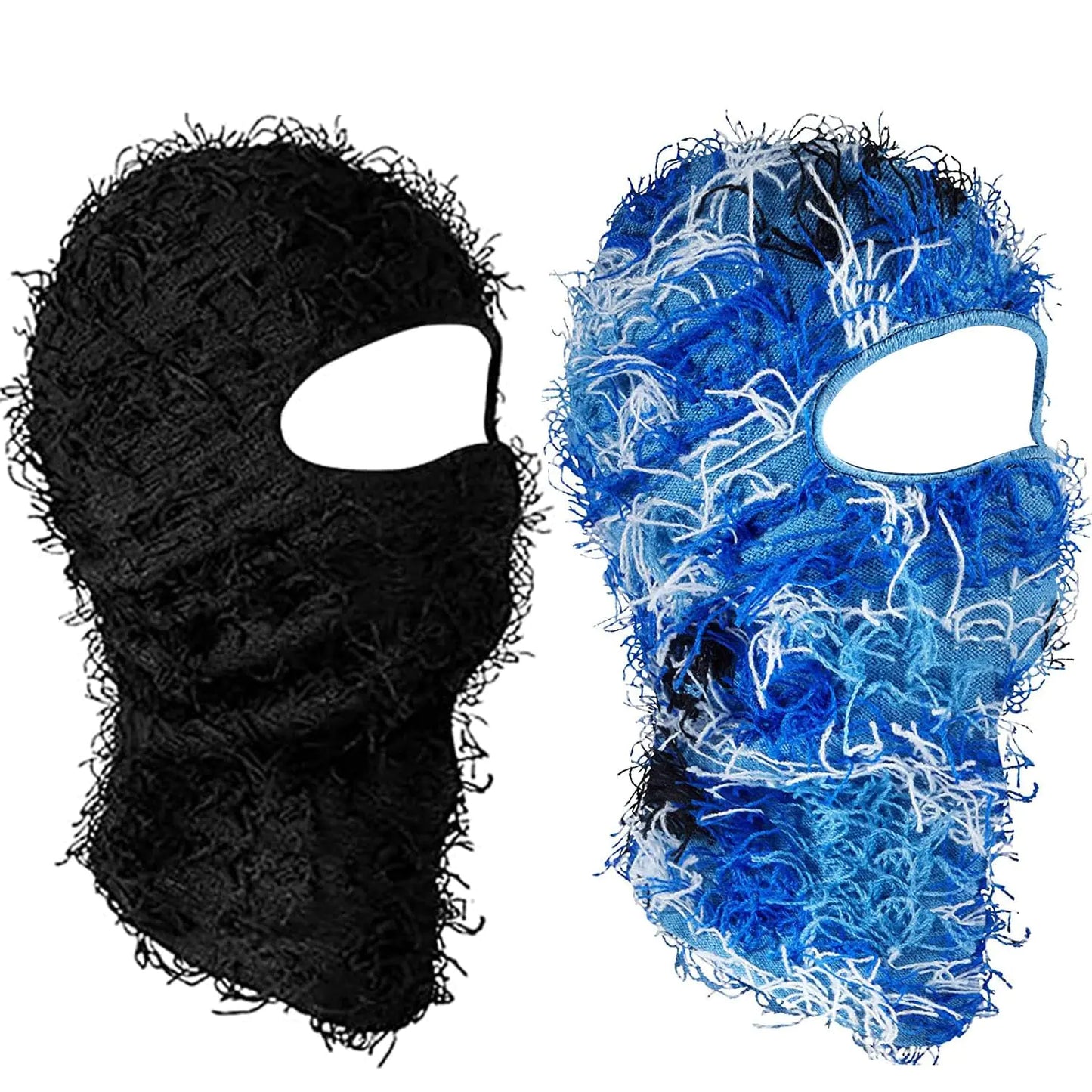 Lifeaider 2 Pack Distressed Balaclava Ski Mask Full Face Shiesty