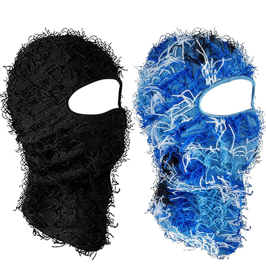 Lifeaider 2 Pack Distressed Balaclava Ski Mask Full Face Shiesty