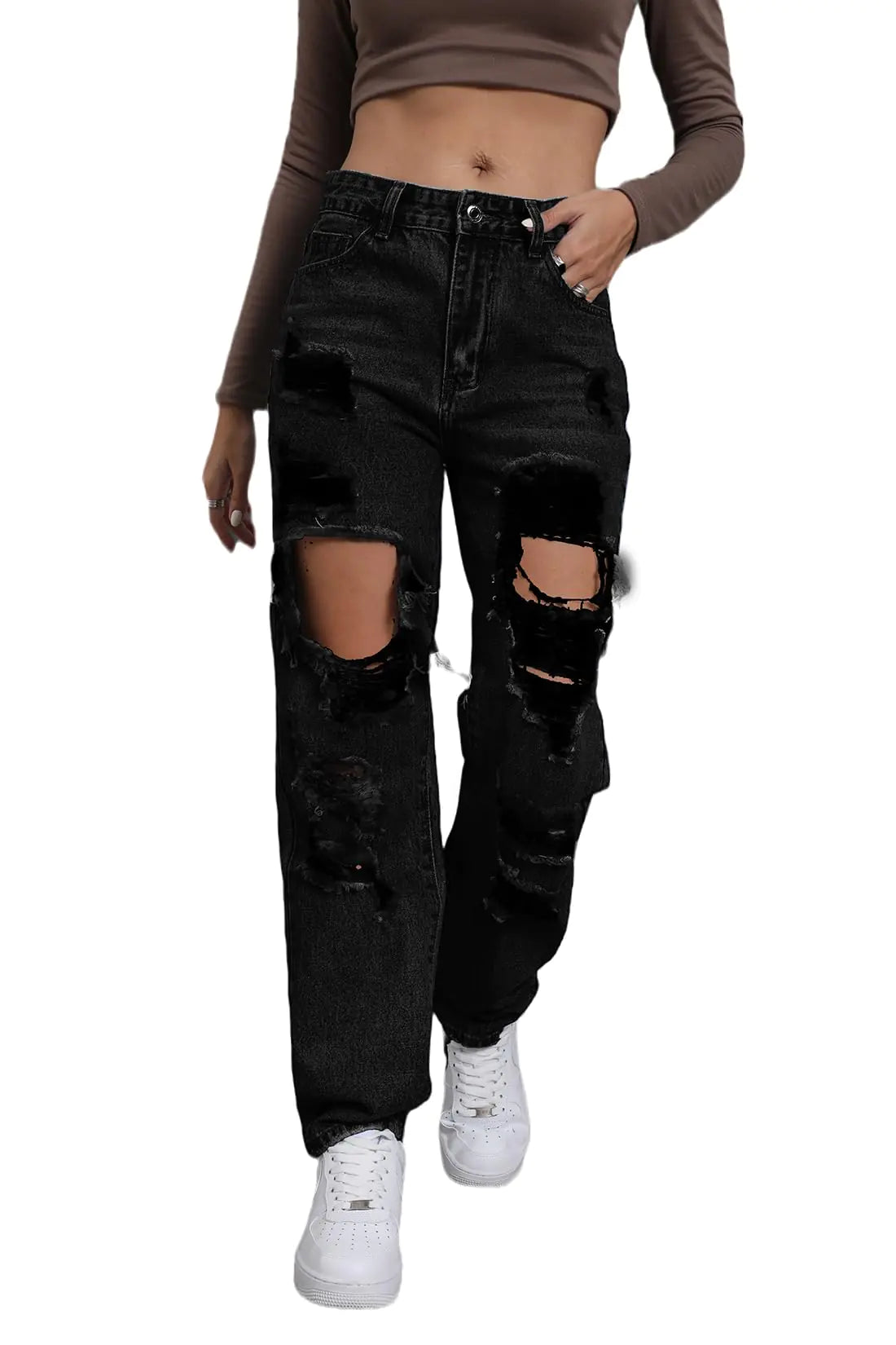 Women's Giallino Ripped Jeans
